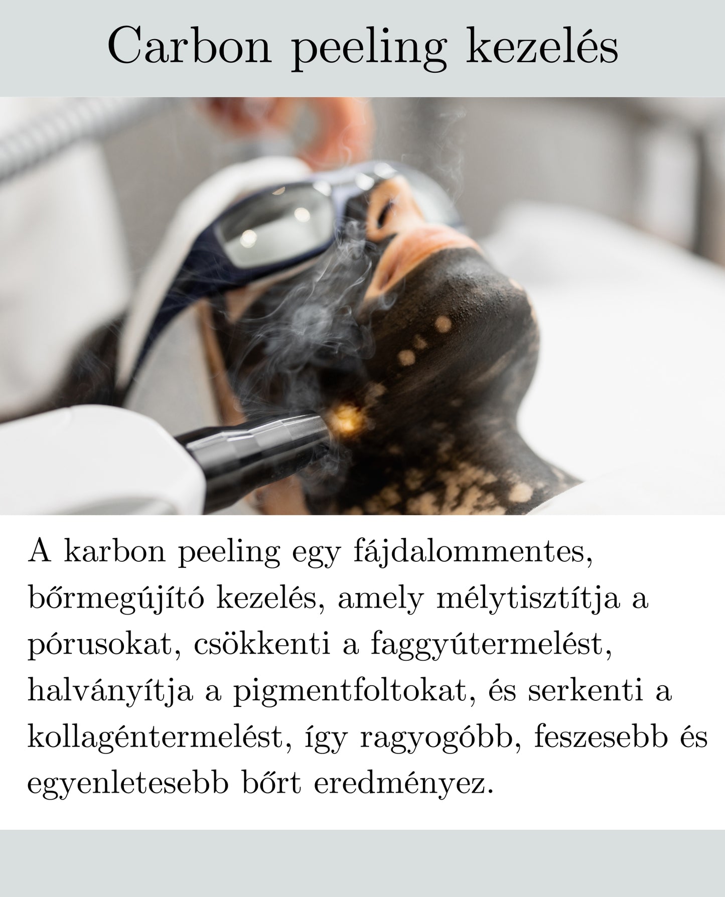 Carbon peeling kezelés