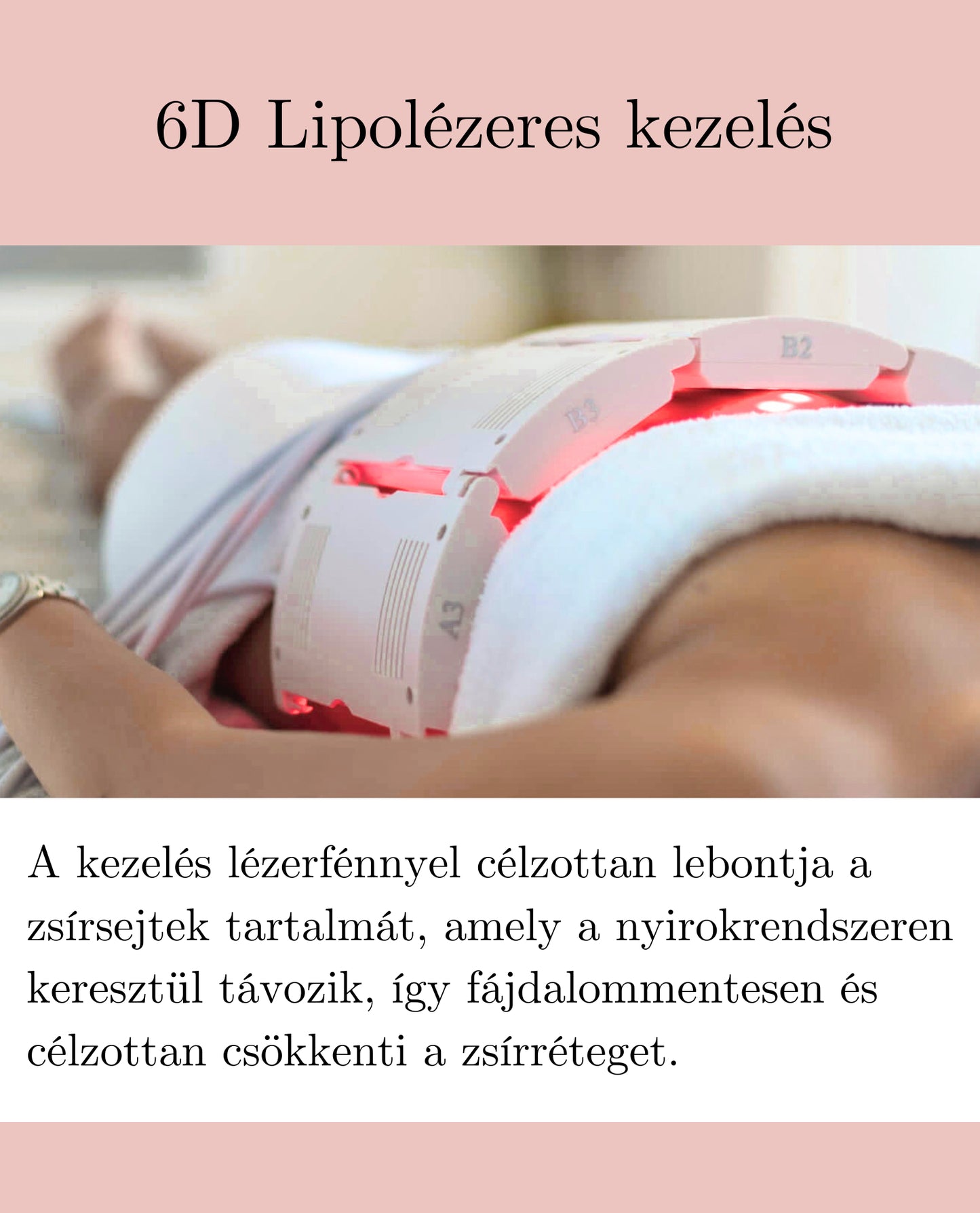 6D Lipolézeres zsírbontó kezelés