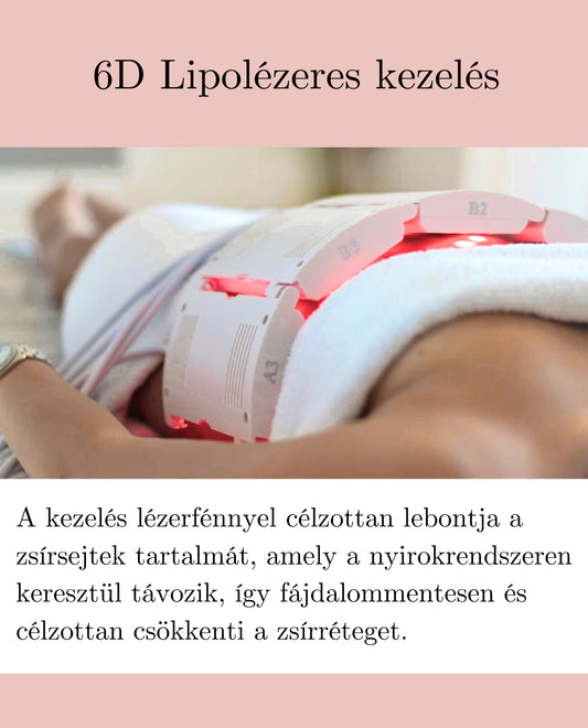 6D Lipolézeres zsírbontó kezelés