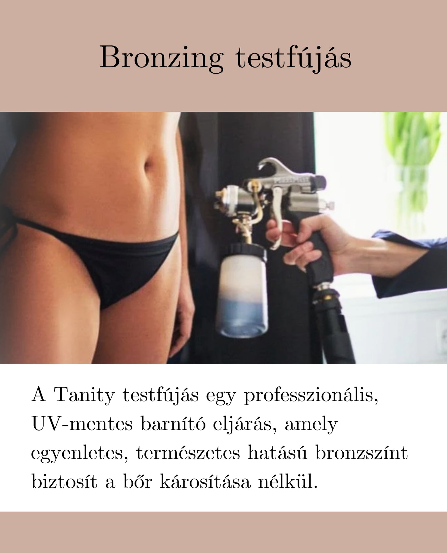 Bronzing testfújás