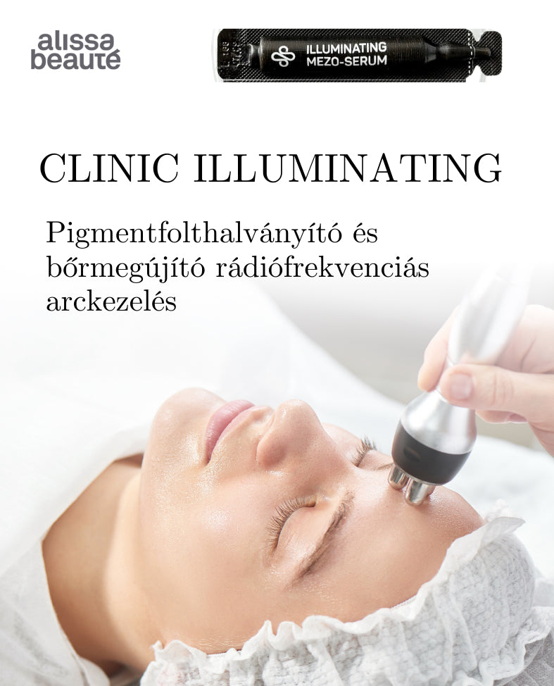 CLINIC - ILLUMINATING, pigment-folthalványító és bőrmegújító rádiófrekvenciás kezelés